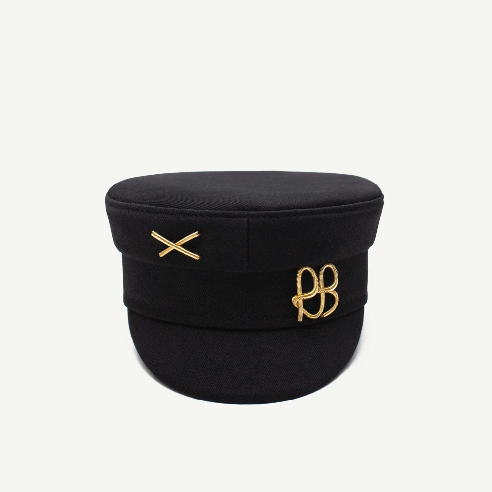 [RUSLAN BAGINSKIY Baker Boy Cap] 루슬란바진스키 베이커 보이 캡 헌팅캡 모자 지디 Black