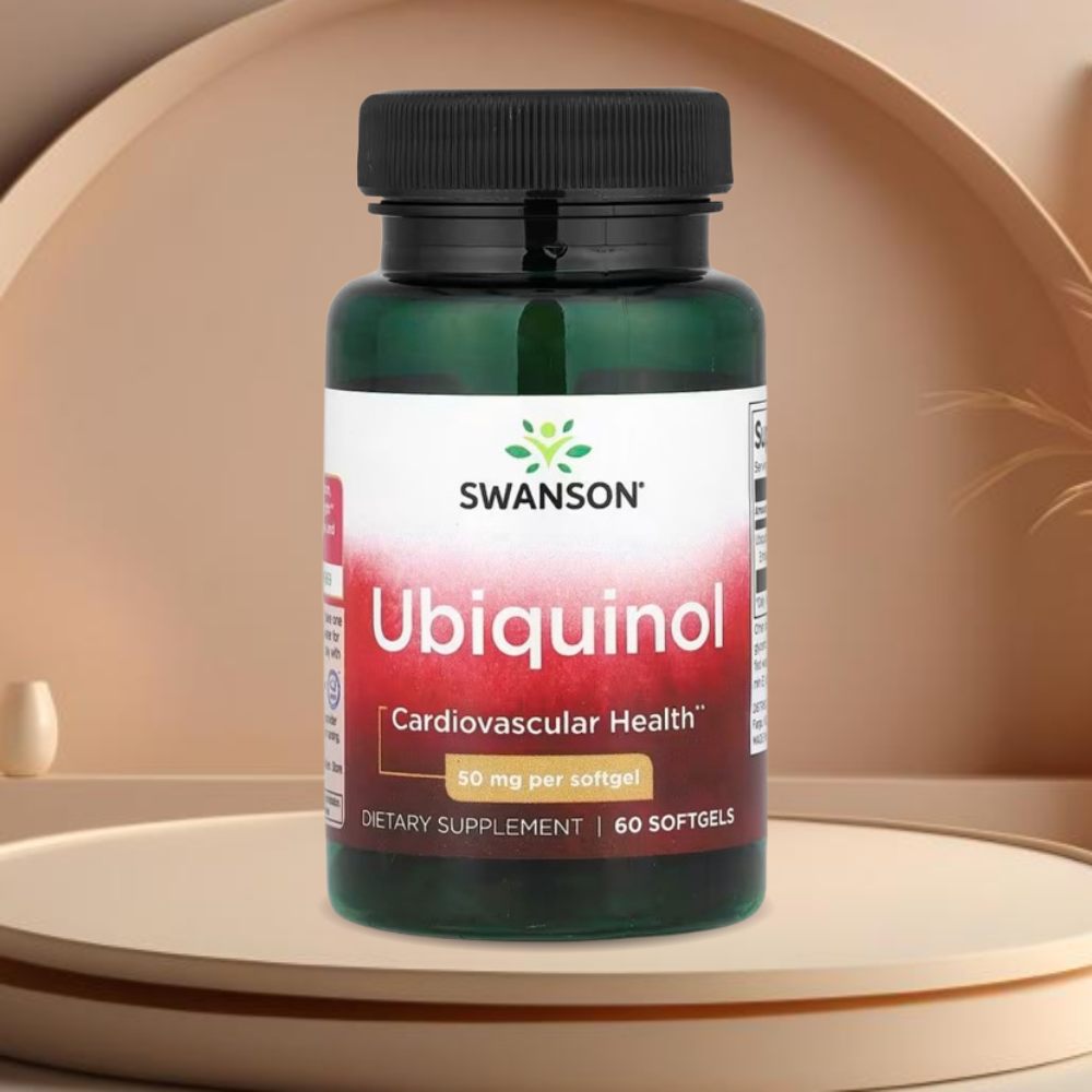 스완슨 <b>유비퀴놀</b> 코큐텐 CoQ10 <b>50mg</b> Ubiquinol 60캡슐, 1개