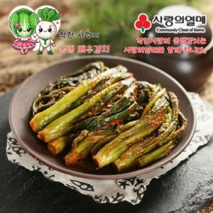 착한사랑의동행 갓김치 2KG 국산 농산물100% 국내산 가격파괴