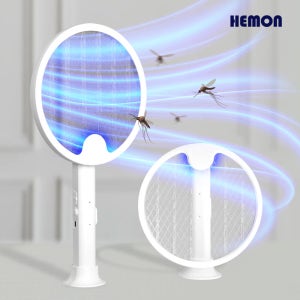 헤몬 폴드스윙 전기 모기채 전자 파리채 충전식