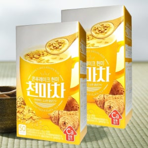 담터 콘푸레이크 현미 천마차 50T x 8개 스틱 대용량 차 탕비실 사무실 업소용 일회용