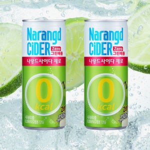 나랑드 사이다 그린애플 제로 245ml 60캔 음료수 캔음료 업소용 탄산음료 도매