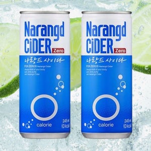 나랑드 사이다 제로 245ml 60캔 음료수 탄산음료 캔음료 업소용