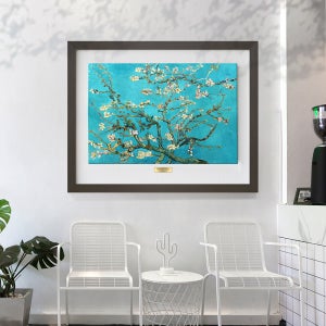 유명 명화 카페 거실 인테리어 고흐 꽃피는 아몬드 나무 가로형 7호 르와뜨 딥브라운