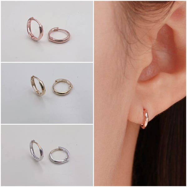 로이드 10k 금귀걸이 양쪽 미니 8mm 10mm 링 골드원터치 반쪽가능