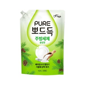 피죤 퓨어 뽀드득 주방세제 솔잎향 1.2L