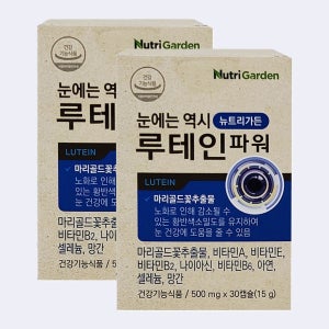 눈에는 역시 루테인 파워 500mg x 30캡슐 x 2박스 마리골드꽃추출물 비타민A B2 B6 E 나이아신 아연 셀레늄 망간