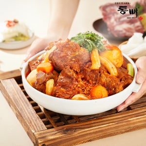 [통뼈몰] 부산 25년 전통 감자탕 맛집 통뼈 분모자뼈찜 간장뼈찜+매운뼈찜, 1kg, 4개