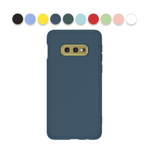 파스텔 10색 풀커버 젤리 케이스 네이비블루, 갤럭시S10e