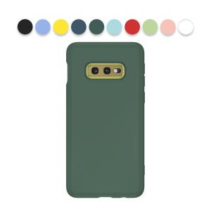 파스텔 10색 풀커버 젤리 케이스 미드나잇 그린, 갤럭시S10e