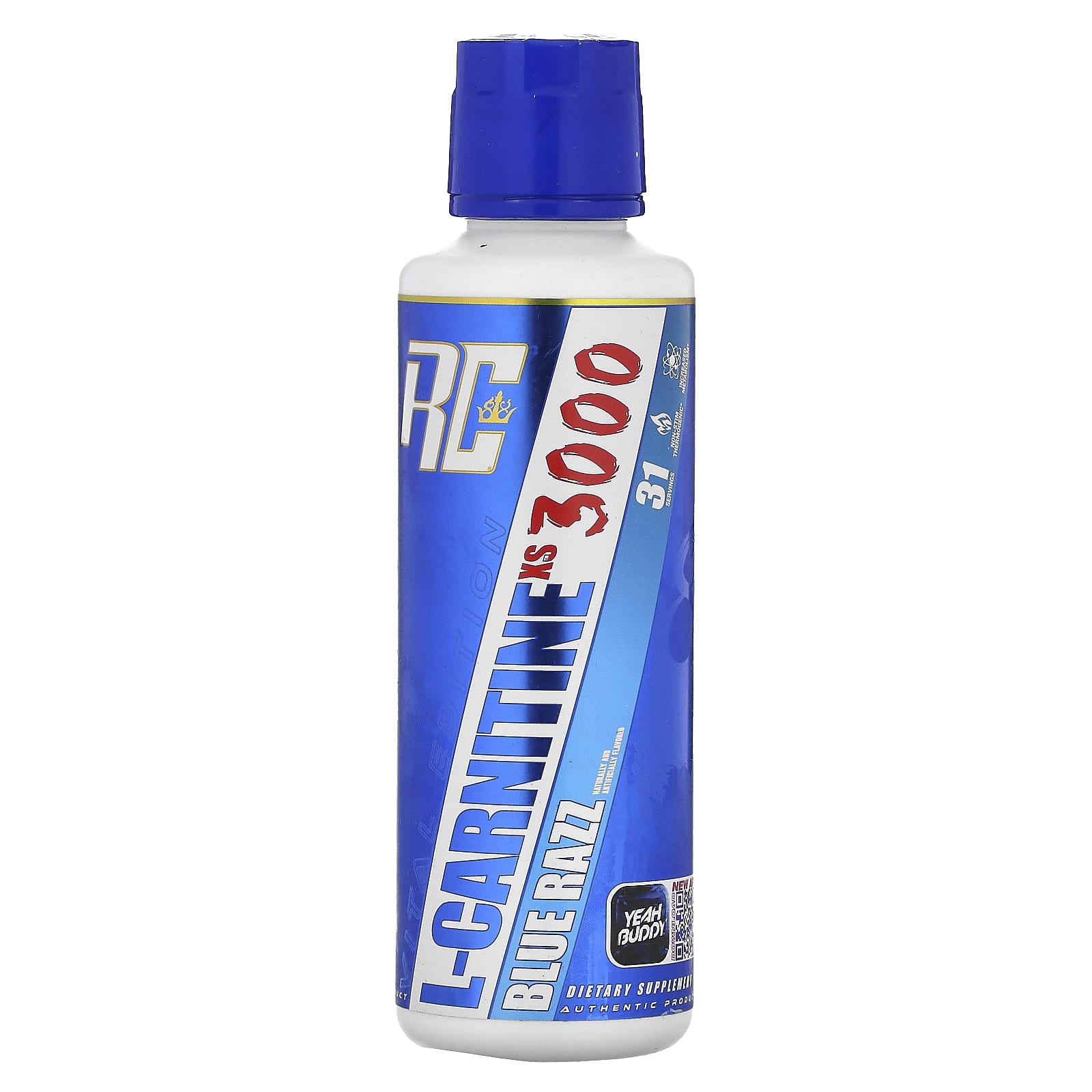 로니콜먼 Vital 에디션 <b>L-카르니틴</b>XS <b>3000 블루 라즈</b> 맛 473.28ml