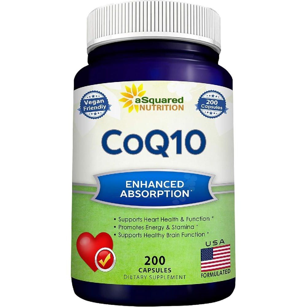 어스콰이어뉴트리션 코큐텐 CoQ10 <b>코엔자임</b>Q10 유비퀴논 200캡슐