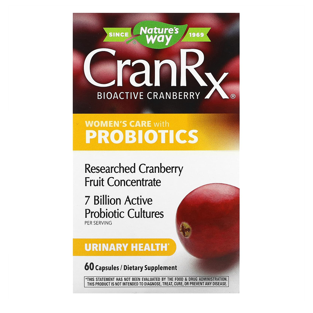 <b>Natures Way</b> CranRx 우먼스케어 프로바이오틱 캡슐60정