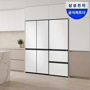[혜택가349만] 삼성 비스포크 Ai 냉장고 김치냉장고 키친핏 Max RM70F63R2A RQ33DB74D2AP 코타화이트