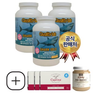 퀄리티랩 캐나다 샤크 골드 3개 상어연골 Quality lab Shark Gold