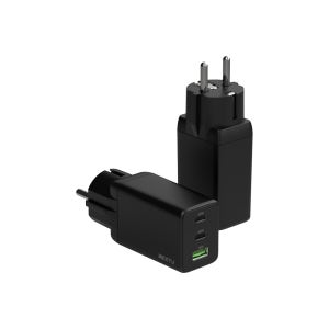 넥스트유 QC643GAN 추이팡 블랙 USB PD 65W PPS GaN 접지 멀티 초고속 충전기