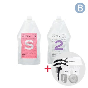 데미 우에보 잇펌 히트 S 손상모 스트레이트 파마 매직약