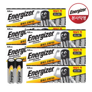 대량구매 에너자이저 알카라인 패밀리팩 건전지 AA 24입x6개 (총 144입)