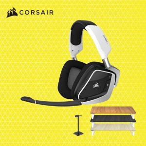 VOID RGB 무선 게이밍 헤드셋 모니터 받침대+거치대 세트(색상랜덤)