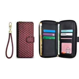 누니가 지퍼 월렛 지갑 스트랩 다이어리 케이스 로즈골드, 갤럭시 A31 A315