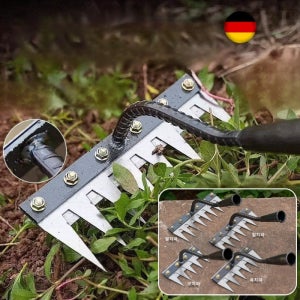 (1개)(2개)(파격할인)탈부착 가능 농업용 제초 망간강 갈퀴 서서호미 쟁기 밭고랑 농기구 긴자루 특수호미 서서호미1색