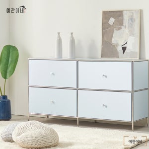 미드센추리 거실장 1400 국산 E0 등급 미드센츄리 모듈 높은 거실 서랍장