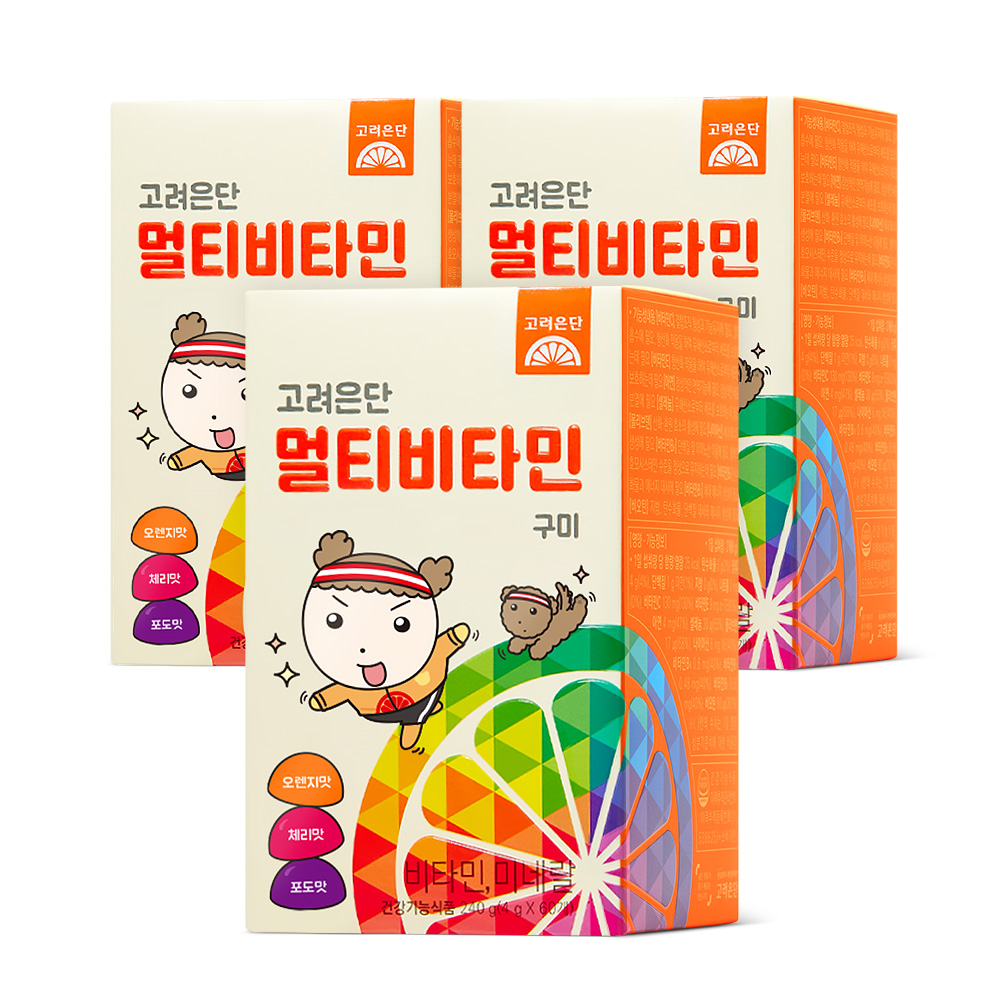 고려은단 멀티비타민 구미 60구미, 3개