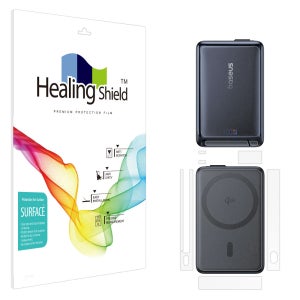 힐링쉴드 베이스어스 노모스 Qi2 3in1 마그네틱 파워뱅크 10000mAh 45W (C타입) 무광 외부보호필름 세트