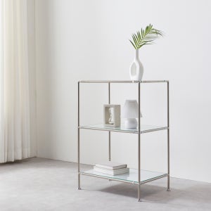 발렌 유리 3단 선반 600 수납장 다용도 모듈 미드센츄리 모던 이케아 협탁 거실 강화