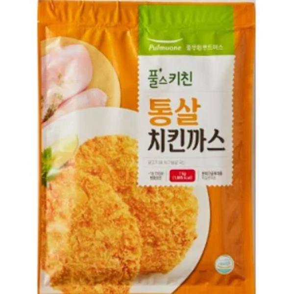 <b>풀무원</b> 풀스키친 통살 치킨<b>까스</b> 1kg 간단요리 간편식 집밥 자취생 혼밥 도시락 가공육
