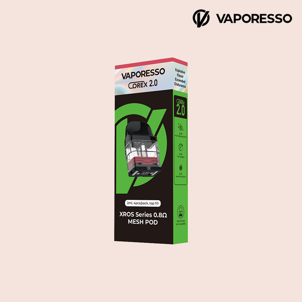 베이포레소 크로스 미니 팟 2ml 0.8옴 1팩 4개입 3 4 5 큐브 나노 프로 호환