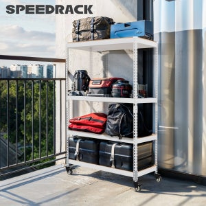 스피드랙 철제선반 이동식 틈새 바퀴 수납 선반 트롤리400400600 4단