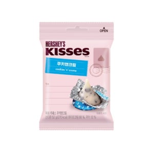 롯데 허쉬 키세스 쿠키앤크림 81g