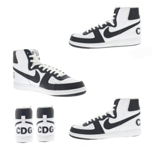 나이키 꼼데가르송 FD4159 101 공용 블랙 옴므 터미네이터 하이탑 스니커즈