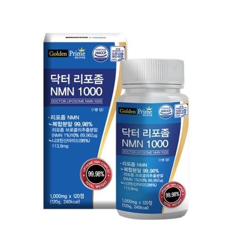 골든프라임 닥터 리포좀 NMN 1000 1000mg 120정 <b>노화방지</b>