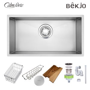 백조씽크 깜뽀르테 830세트 엠보코팅 사각싱크볼 씽크볼 주방싱크볼 교체