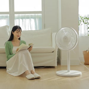 HAAN 편리한 후면조작부 좌식 스탠드겸용 7엽날개 저소음선풍기 리모컨형/업소용 가정용 사무실선풍기