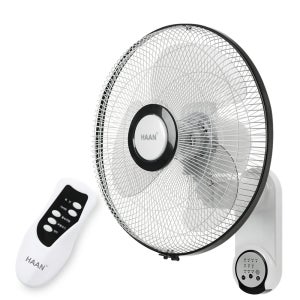 HAAN 공간활용 3엽 40cm 고출력 저소음 벽걸이선풍기 리모컨형/벽선풍기 벽걸이써큘레이터