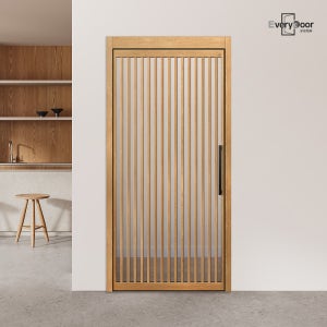 에브리도어 간살도어 스윙양방향여닫이싱글 / 투명강화유리 / 현관 초슬림 중문 디자인