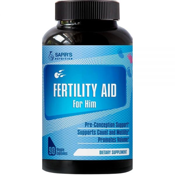 Sapir’s Nutrition 남성 불임 보충제 - Pre-Conception for Him Boost <b>정자</b> 수, <b>운동성</b> 활성제 및 강도, 남성용 보충제, 아연, 엽산, 비타민