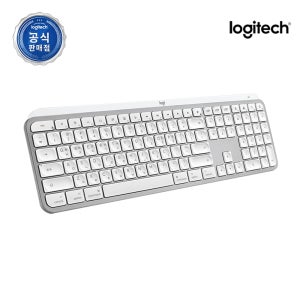 [수신기 미포함] 로지텍코리아 공식 MX Keys S for Mac 무선 키보드 페일그레이, 팬터그래프(Pantograph)