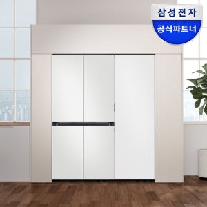 삼성전자 비스포크 냉장고 4도어 양문형 키친핏 김치냉장고 세트 RM70F63R2A RQ34C7915AP