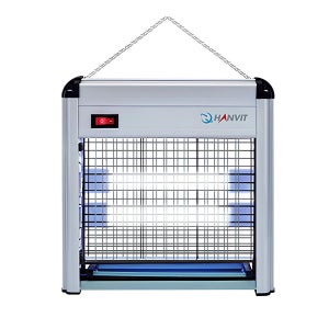 한빛 12W전력 감전식 살충기 베란다 HV-313LED 분리형벌레받이 날파리 제거용