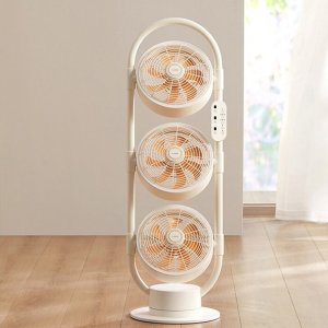 Cuore 상하좌우 입체바람 7엽날개 3구 슬림형 써큘레이터/타워형선풍기 저소음선풍기 서큘레이터