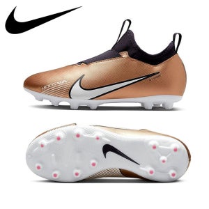 [오늘출발] 나이키 주니어 줌 머큐리얼 베이퍼 15 HG/MG 끈없는 아동 축구화 DR6045-810(골드)