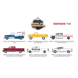 그린라이트 64스케일 뒷바퀴2개 듀얼리 초대형 픽업트럭 시리즈 15 다이캐스트 미니카 모형