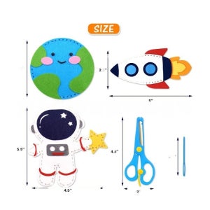 DIY 우주 행성 펠트 바느질 인형 만들기 몬테소리 일상영역