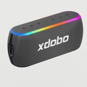 블루투스 스피커 방수 60W RGB LED 휴대용 컴퓨터 충전 IPX7 XDOBO X8