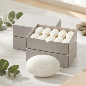 알뜨랑 세면비누 화이트 130g, 40개 그린 옐로우 화이트 선택가능