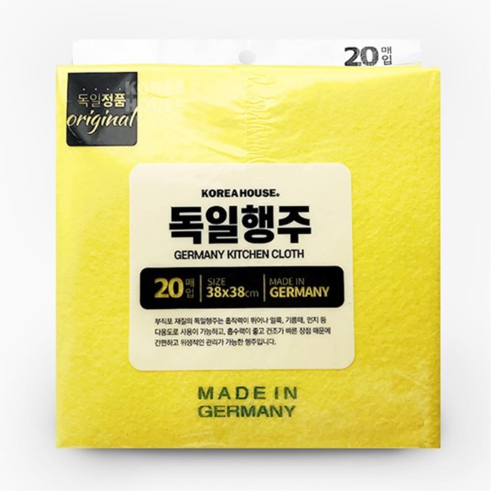 강력흡수 빠른건조 관리쉬운 독일행주 20P 세균싹행주 뛰어난흡수력 세균<b>억제</b> 물자국없는 물기제거